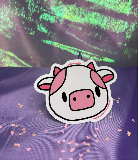 Connie the Cowaii Cow Sticker