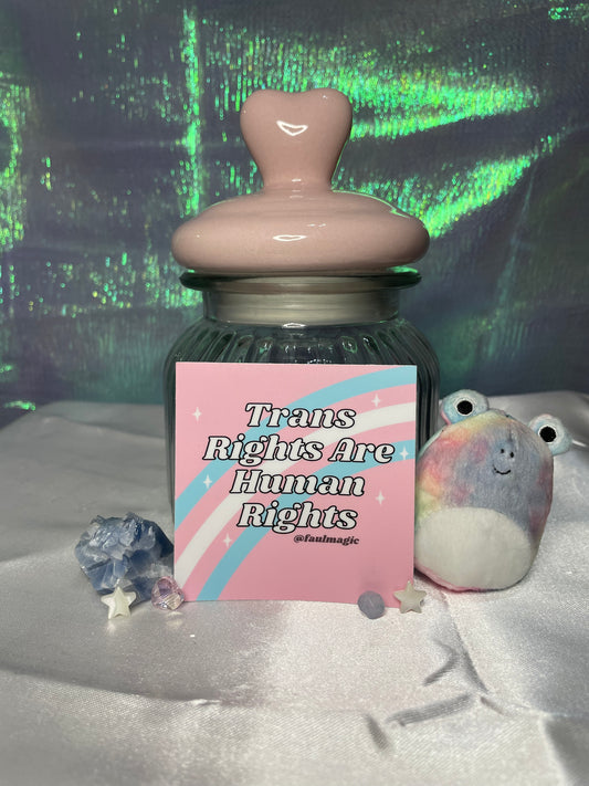 Trans Rights Are Human Rights Decal Sticker